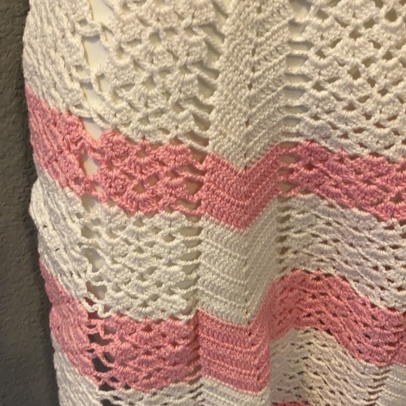 Vintage crocheted apron handmade - Picture 6 of 9